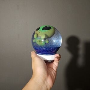 [SOLD] Alien Snow Globe (Handmade)